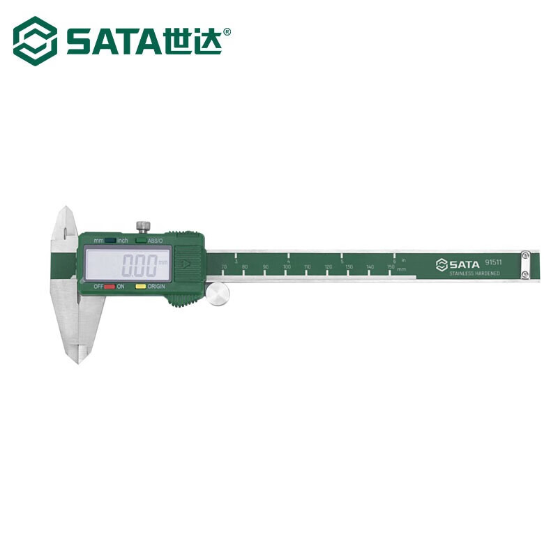 SATA世达工具 游标卡尺高精度电子数显卡尺专业级带数据输出0-150
