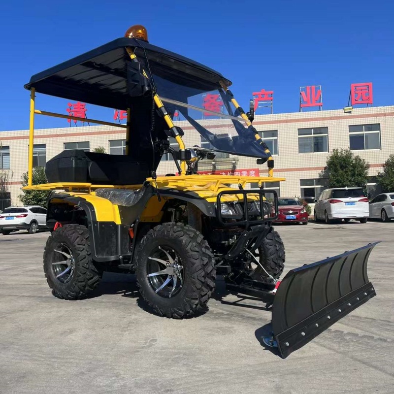 15马力双动力汽油扫雪车 沙滩车三合一扫雪抛雪扬雪设备 现货供应