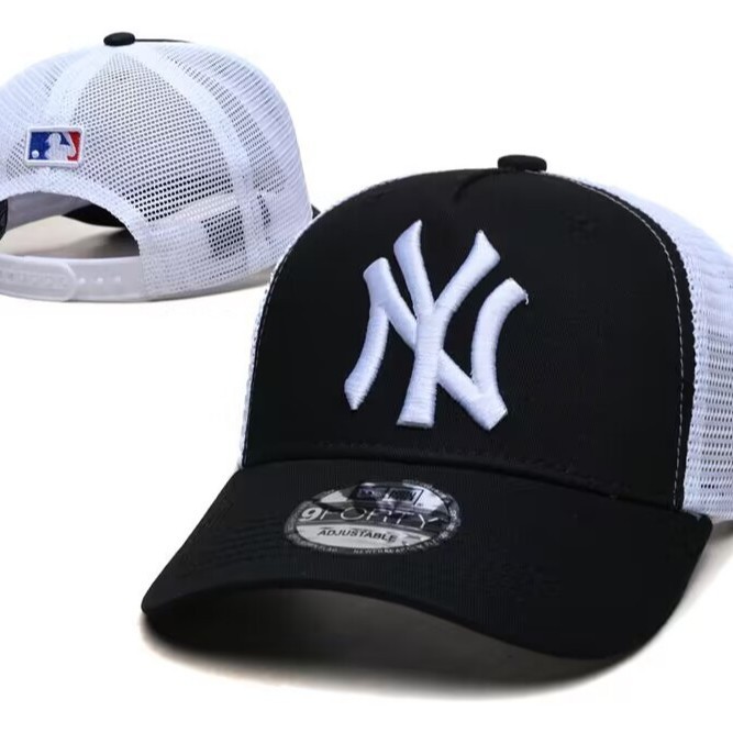 mlb道奇队洋基队棒球帽网帽帽子帽男女同款鸭舌帽刺绣户外百搭嘻|undefined