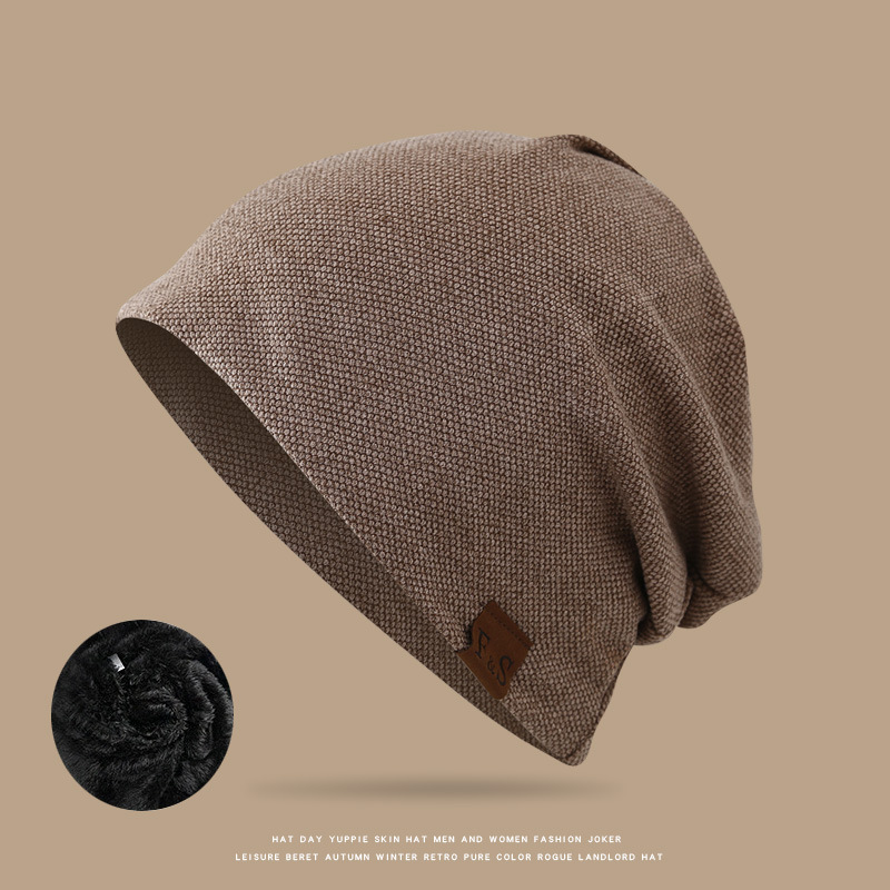 Sombreros de punto transfronterizos, sombreros de pila, sombreros casuales sueltos, sombreros de dormir de piel FS, sombreros de invierno, bolsos de mujer, sombreros de mes
