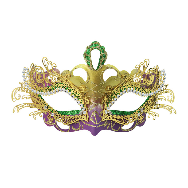 Amazon pareja máscara de baile de mascaras metal forjado mitad cara Halloween carnaval máscara de fiesta de pascua