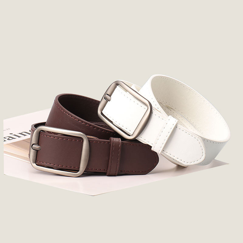 Curea unisex pentru femei, cu cataramă cu știft, la modă, casual, pentru blugi, decorativă_voghion.com