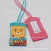 Cartoon luggage tag PVC, cute suitcase