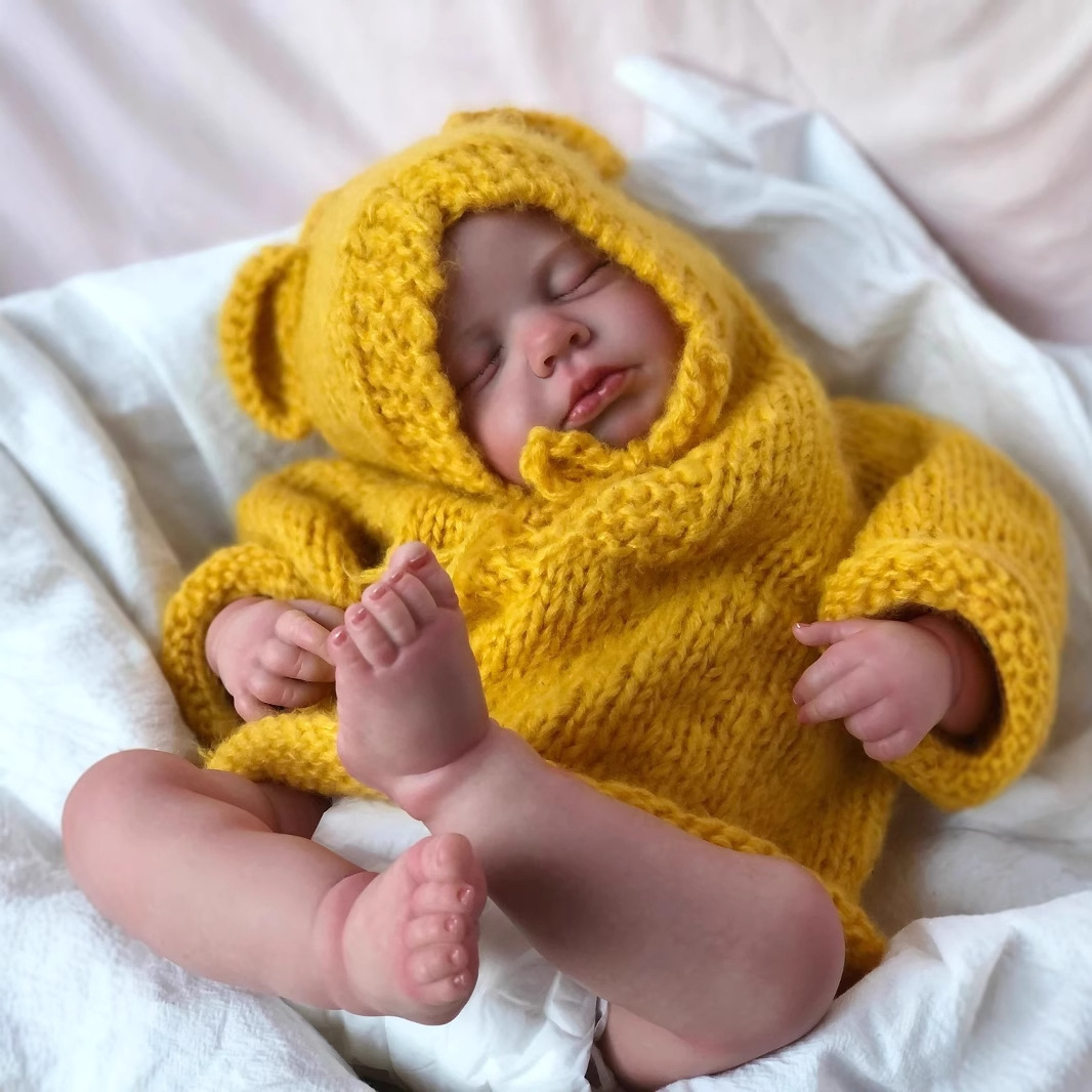 Muñeca Bebé Reborn de Simulación 49cm Vinilo para Niños de 4 a 6 Años image 4