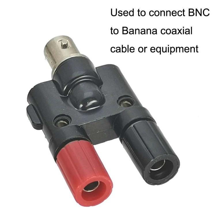 5 продающих BNC материнская головка к 2 banana штекеры BNC Female разъем к двойному