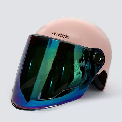 GB certification electric car helmet Motosiklet kaskı (dəbilqə) - 3c-uv-protection-candy-powder