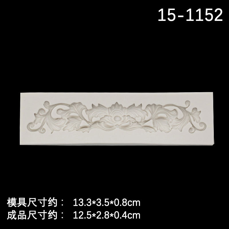 DIY hornear pastel molde vintage tengxian flor vid forma fondant silicona molde encaje patrón pastel borde