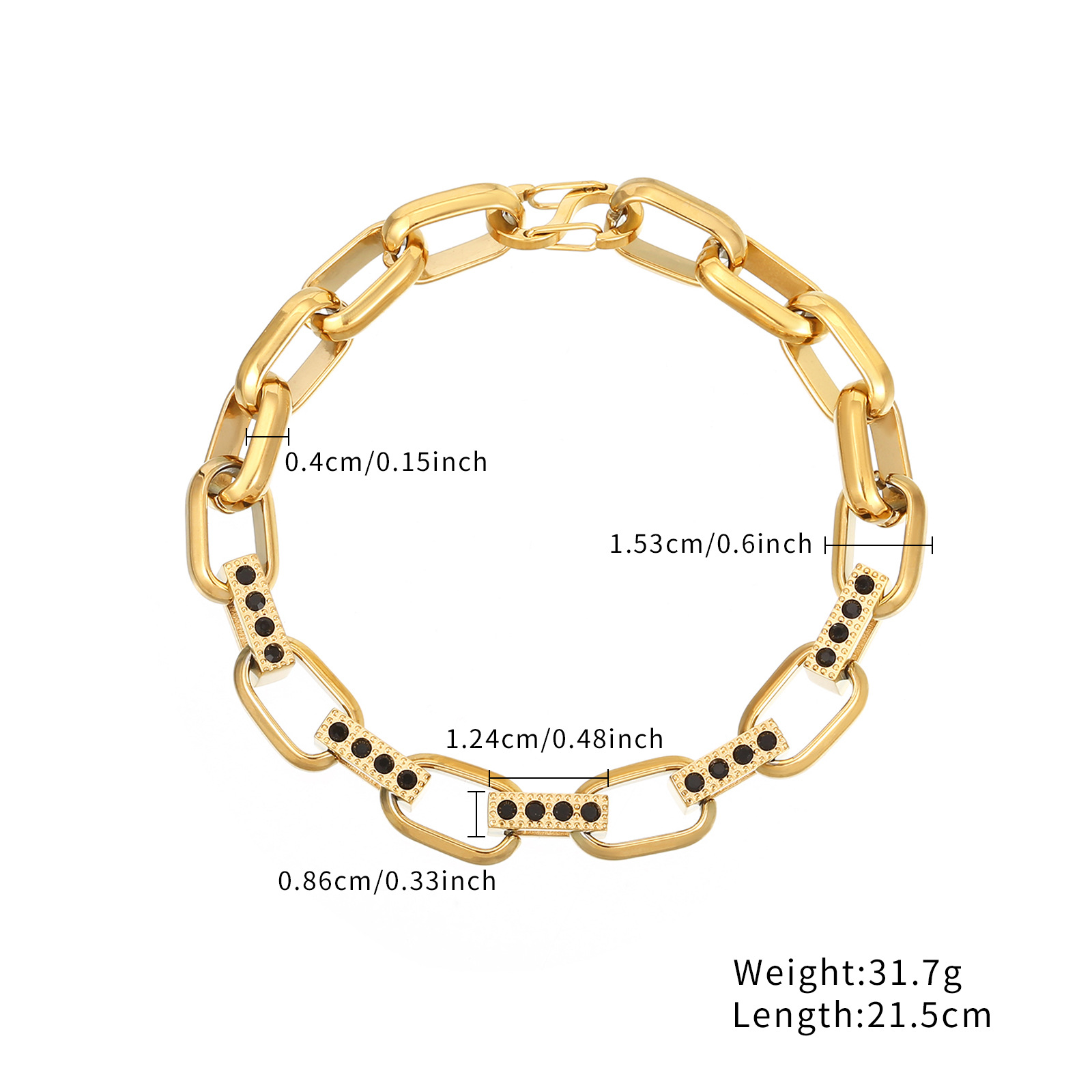 Geometric Classic Style 304 Stainless Steel Bracelets Wholesale display picture 4