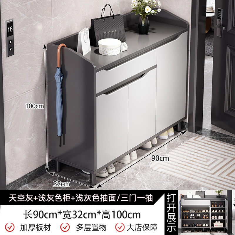 靴キャビネットホームドア 2025 新しい階段屋内玄関ドア玄関キャビネット廊下大容量ドア靴ラック