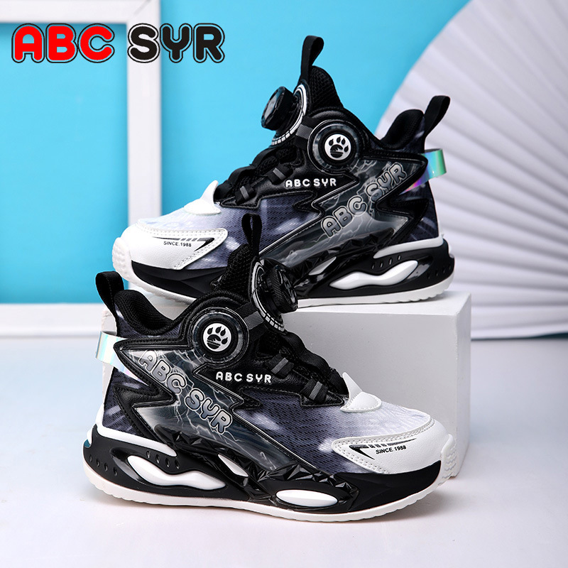 ABC童鞋春夏新款男童兒童籃球鞋實戰耐磨防滑透氣網面運動鞋外貿