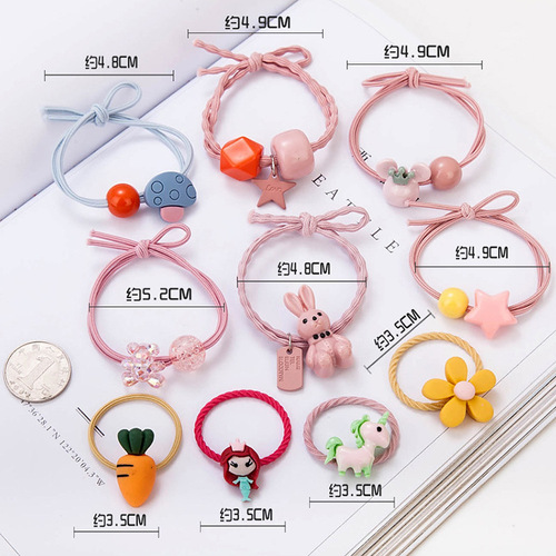 Children's rubber band does not hurt hair, girl's headband, Korean baby hair accessories, little girl's hair tie, high elastic hair band