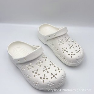 Crocs 25 New Models Classic Flower Hole Shoes Beach Shoes Closed-Toe Women's Shoes Thick-Soled Slippers Wholesale