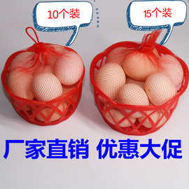 塑料网筐鸡蛋网篮鸡蛋篓网筐鸡蛋篮子鸡蛋网兜筐10枚15枚装塑料框