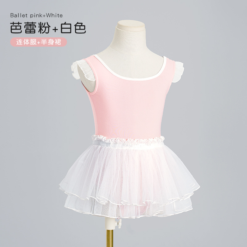 Ropa de baile para niños, ropa de prueba de chaleco lindo de algodón de verano, delgado, delgado, fresco y cómodo traje de baile étnico de una pieza