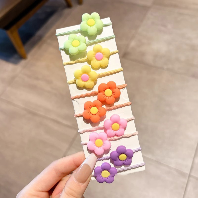 女童彩色高弹力拇指发圈婴儿宝宝可爱头绳儿童发饰橡皮筋扎发绳|undefined