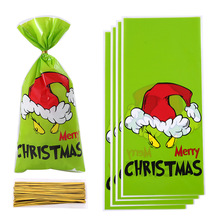 跨境万圣节糖果袋讨糖袋平口糖果袋配扎丝节日派对零食礼品包装袋