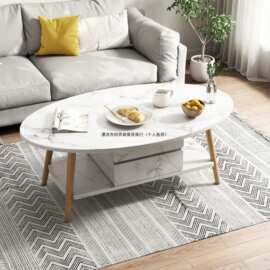 简约现代客厅茶桌大理石纹北欧茶几实木腿桌子家用创意茶台其他无