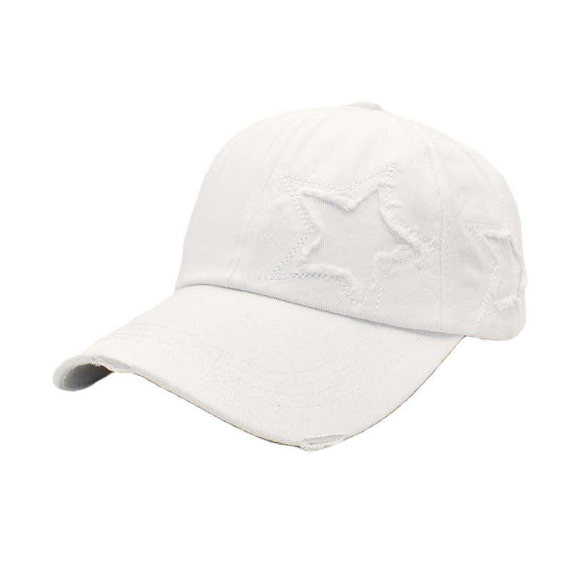 Women's Fashion Star Handmade Curved Eaves Baseball Cap display picture 4