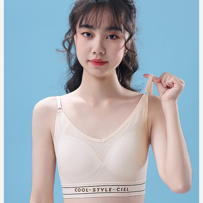 Seamless Vest-Style Sports Bra for Girls in Their Developmental Period, Anti-Exposure, Comfortable and Breathable, High School Student Bra Wholesale Seamless Vest-Style Sports Bra for Girls in Their Developmental Period, Anti-Exposure, Comfortable and Breathable, High School Student Bra Wholesale