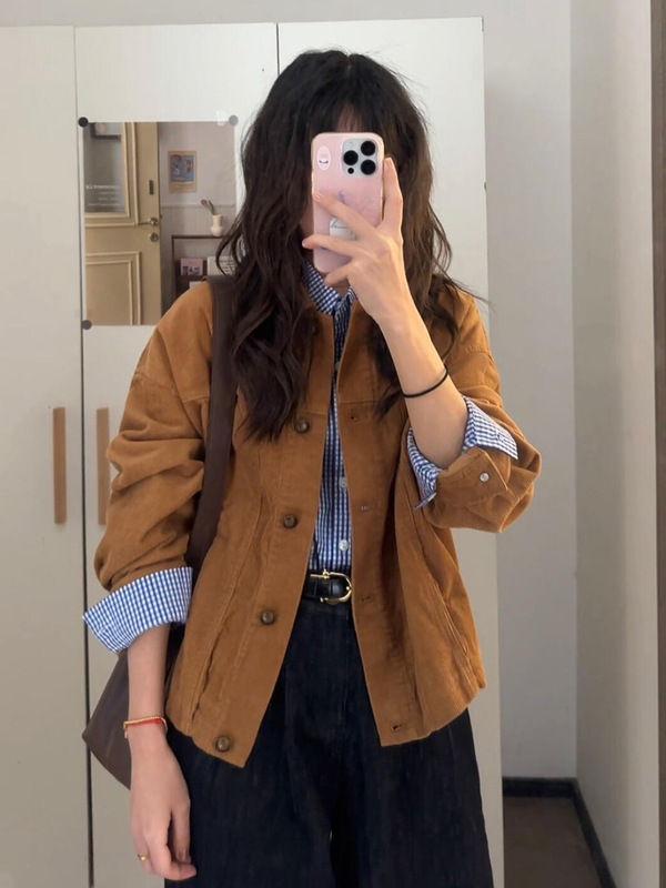 Trendy Cute Lapel Jacket for Women, Autumn and Winter 2025 New Style, Popular Petite Tops This Year