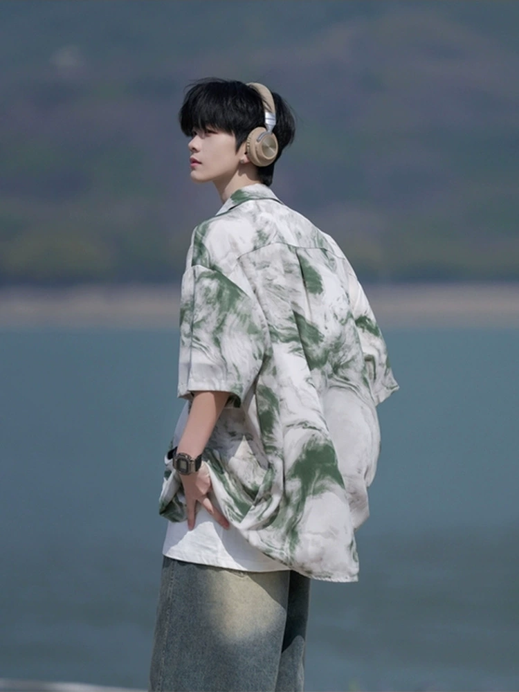 Summer silk shirt, beach jacket, plus size, oversize