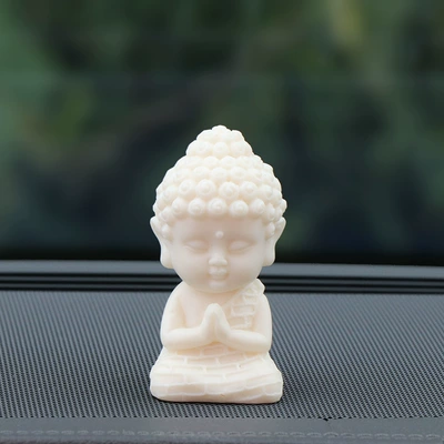 New Lotus Gold Body Car Ornaments Car Console Decoration New Lotus Gold Body Buddha Creative Car Interior (Other Automotive Interior Supplies) - white-buddha-without-lotus-base