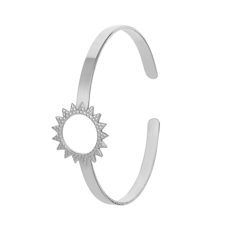 12g Weight Bangle Classification 1 Piece Quantity Daily Occasion Stainless Steel Material Geometric, Eye Pattern Unisex Gender Plating Design Simple Style Style Geometric Eye Stainless Steel Simple Style Bangle 94