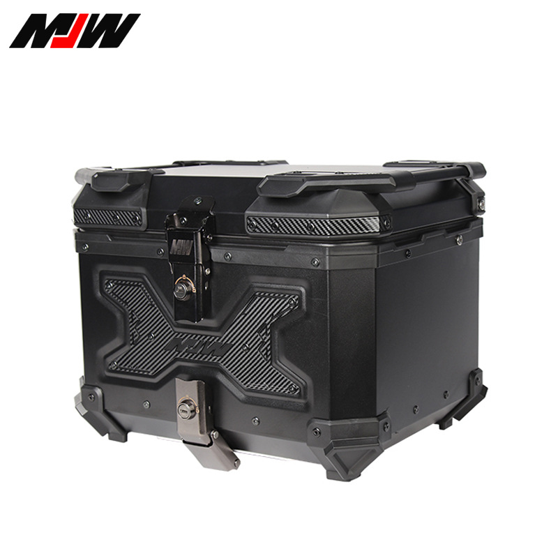 45L Black Samurai Motorcycle Aluminium Tailgate Portátil Desmontable Rapido Portátil con Baja Eléctrica