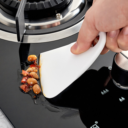 Japanese kitchen silicone scraper stove edge gap oil stain and grease removal scraper spatula baking tool