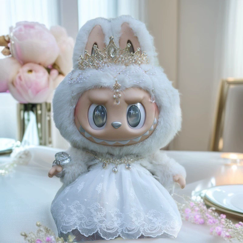 Детская одежда Labubu 58 см, большой лидер Labubu, архангел, ткань платье для свадьбы, свадебная отделка