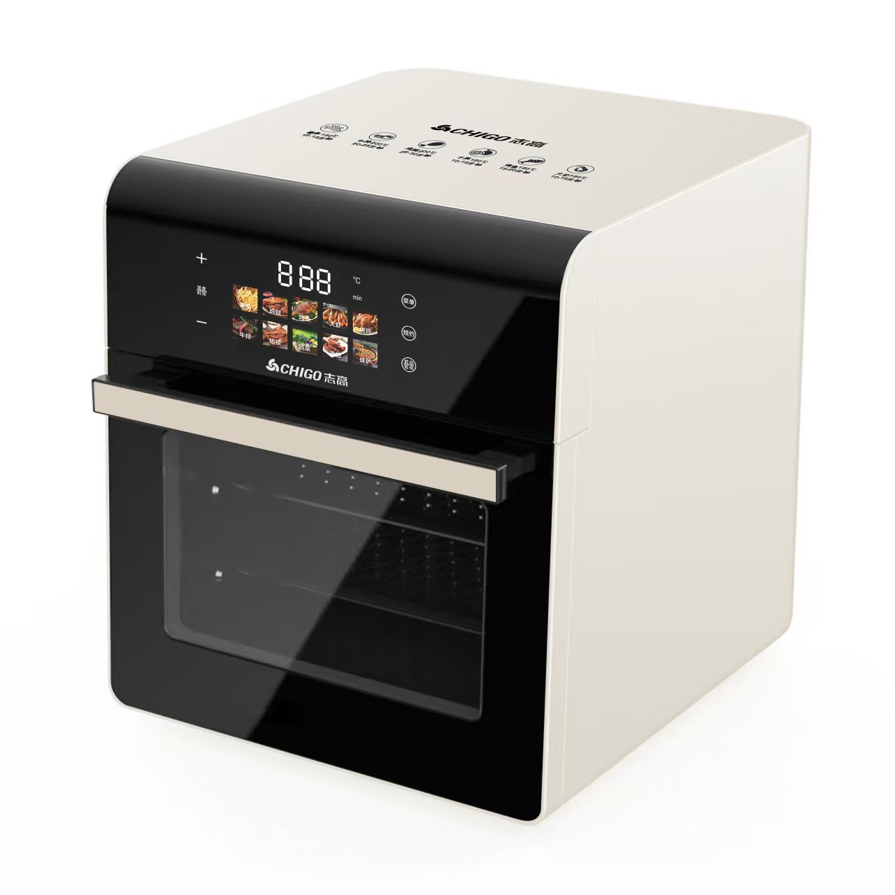 2025 New Model Air Fryer Oven All-In-One Multifunctional Visual Touch Screen Household 15L Large Capacity Fryer