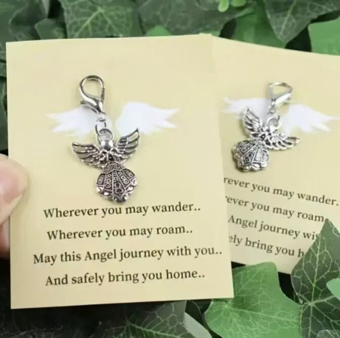 Cross-Border Retro Guardian Angel DIY Ancient Silver Cupid Pendant Jewelry Accessories Pendant Necklace Accessories Keychain