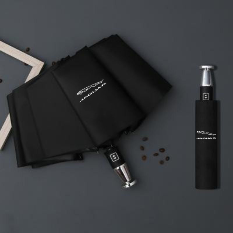 Paraguas Rolls-Royce con 10 varillas, plegado automático, revestimiento negro para protección solar, paraguas Mercedes, paraguas con logotipo de coche de tienda 4S.