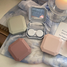 隐形眼镜盒美瞳盒子护理盒便携收纳盒简约高级感轻便伴侣盒双联盒