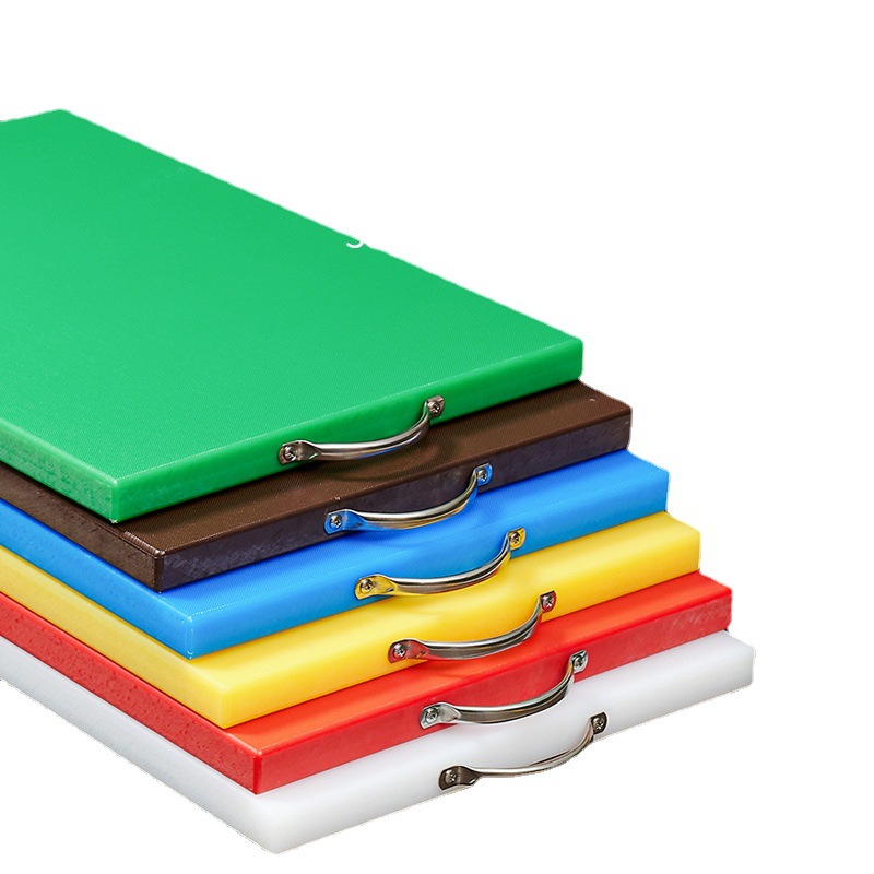 Tabla de cortar de plástico antibacteriano de calidad alimentaria, tabla de cortar rectangular, tabla de cortar para uso doméstico y comercial.
