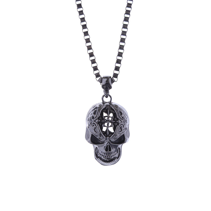 Hip-Hop Skull Alloy Plating Unisex Pendant Necklace display picture 8