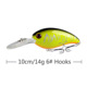 Flutter Lipless Crankbait Fishing Lures Hard Plastic Baits Fresh Water Bass Swimbait Tackle Gear