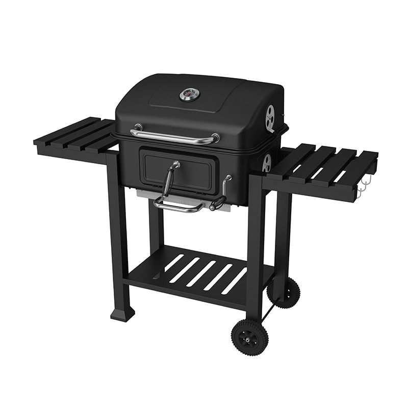 Gran estante de barbacoa de chalet de carbón estufas de carbón ascendentes horno de carbón camping horno de barbacoa americano