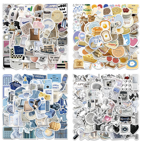 A variety of cross-border popular cute cartoon girl heart graffiti stickers suitcase water cup helmet DIY waterproof stickers