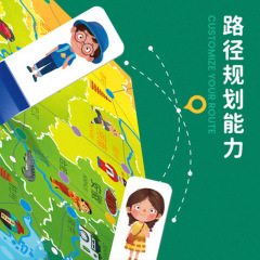 TOI Globe Treasure Hunt China Explorer Kids Desktop Game World for Boys and Girls Educational Toy 4-5-6 Years Old