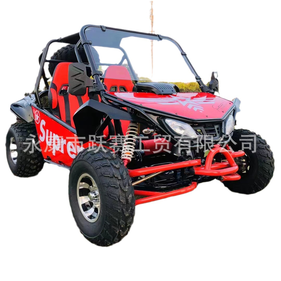 Motocicleta campo a través de cuatro ruedas del kart del sitio del adulto 200CC del engranaje automático continuamente variable del taxi escénico del área