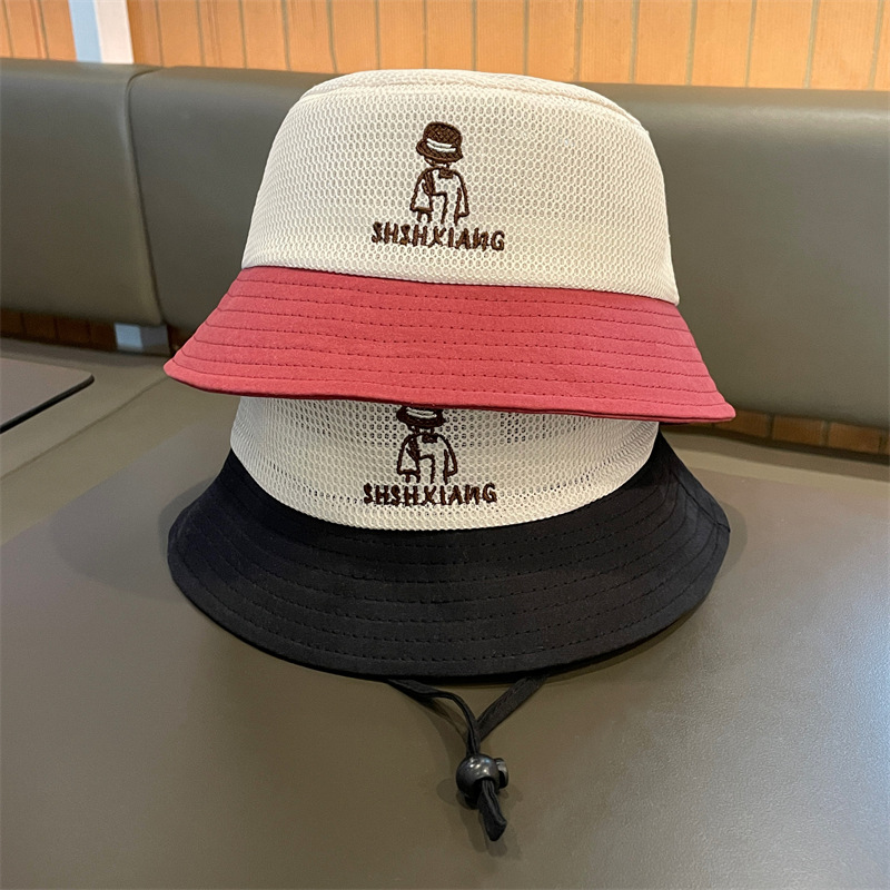 Sombrero para niños 2025 verano delgado protector solar para bebés sombrero para el sol de malla sombrero de pescador para niños y niñas sombrero para el sol para bebés