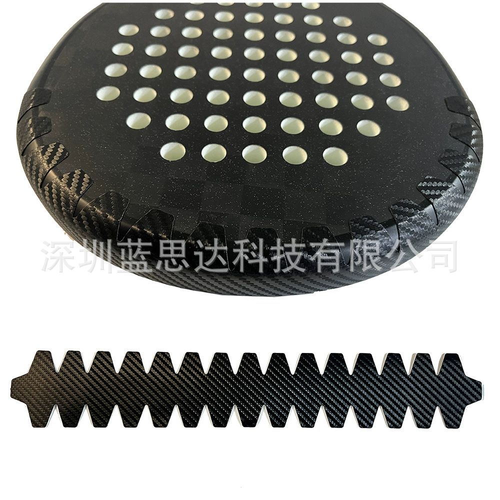 Защитный чехол для ракетки для пляжного бадминтона или тенниса, черный, прозрачный, большой, с зубчатой кромкой, в форме клетки