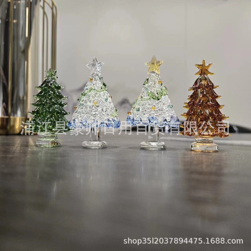 brushed glass colored christmas tree crystal crafts creative desktop ornaments office christmas new year gift brushed glass colored christmas tree crystal crafts creative desktop ornaments office christmas new year gift