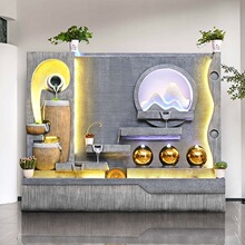 欧式喷泉流水墙家居客厅酒店餐厅花园水幕墙乔迁开业送礼装饰摆件