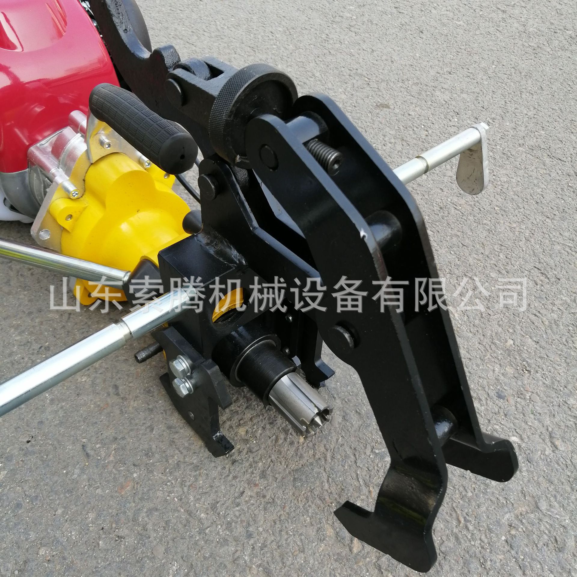 50-60KG钢轨钻孔机 混合汽油机内燃钢轨钻孔机 汽油钢轨打孔机
