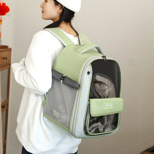 Cat Backpack Going Out Bag Backpack Pet Bag Cat Travel Dog Cat Supplies Transparent Large Capacity Portable Cat Bag