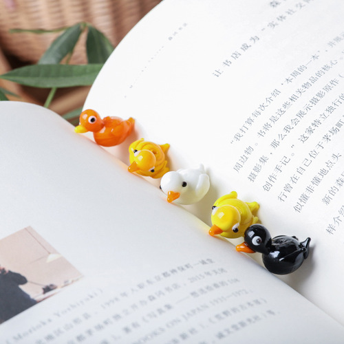 Japanese cute bracelet charm accessory octopus duck shape ornament creative home cartoon glass desk ornament