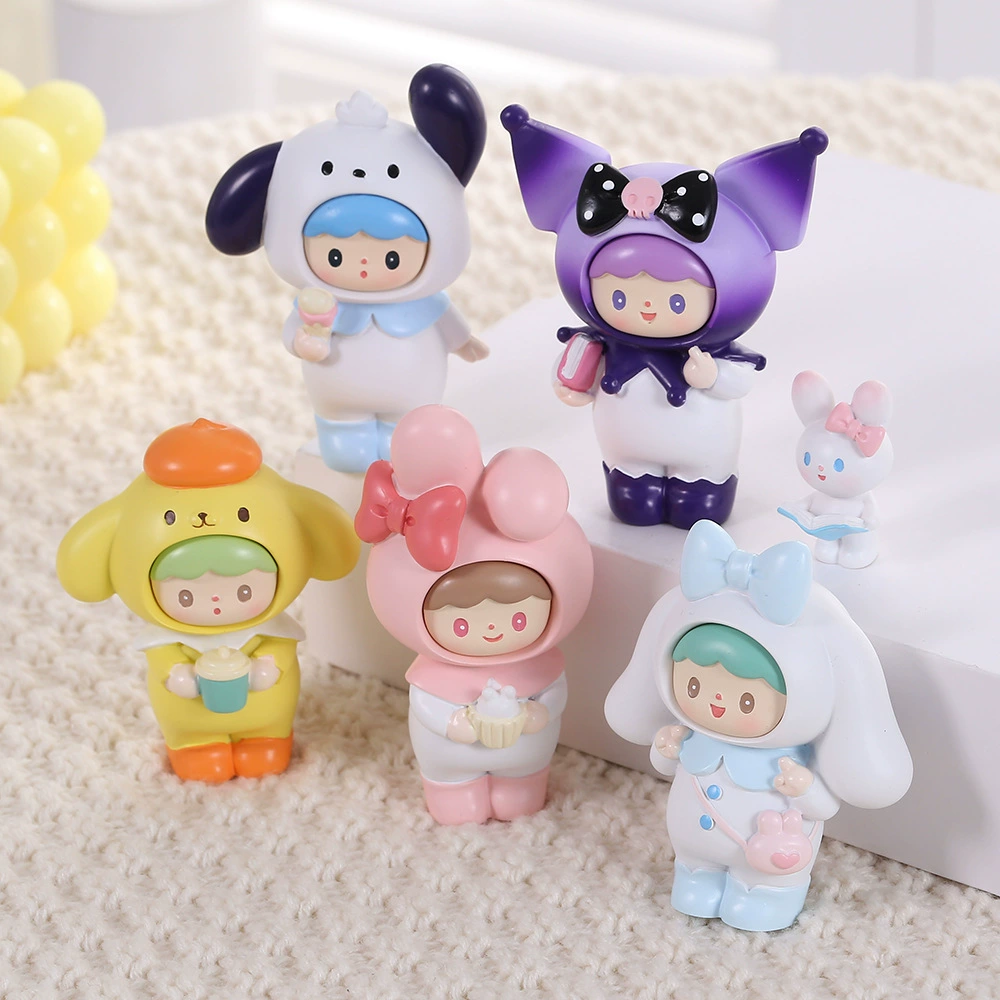 Big minifigure, doll, table accessory, pig, Birthday gift