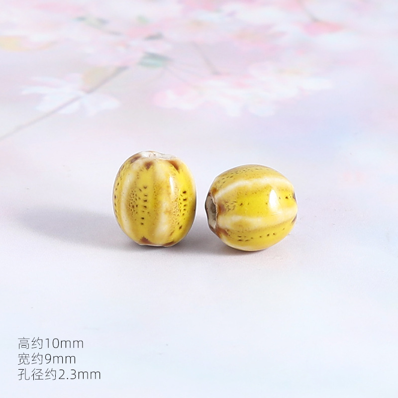 Small watermelon flower glaze yellow